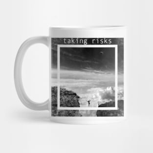 Here and There - Taking Risks Mug